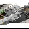 Mexen Carlos évier en granit à 1,5 cuve avec robinet mélangeur Carla, Noir - 6518-77-670700-00