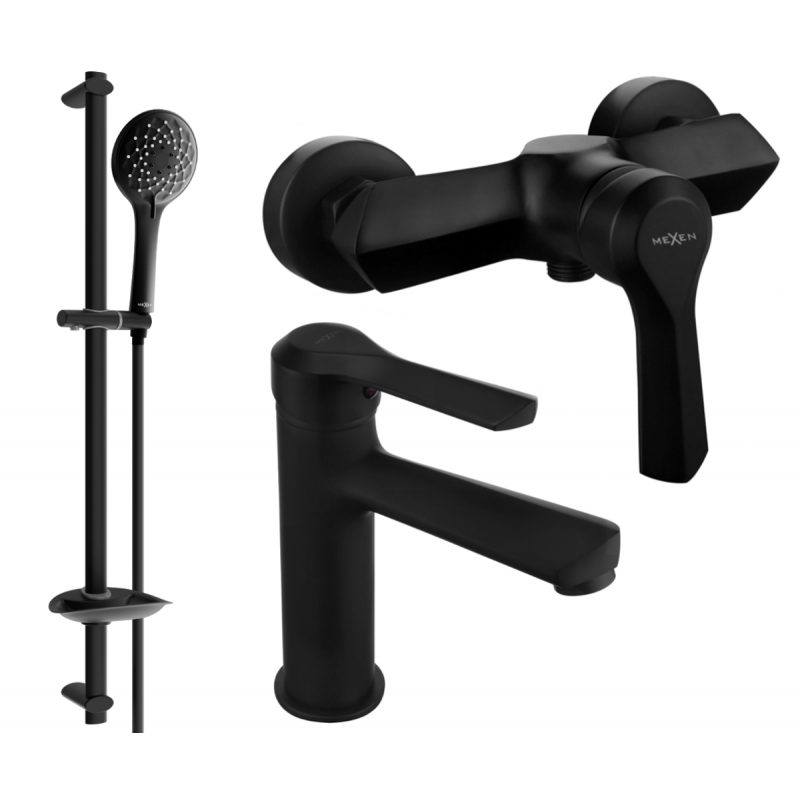 Mexen Sabre DB74 ensemble de douche noir - 72104DB74-70