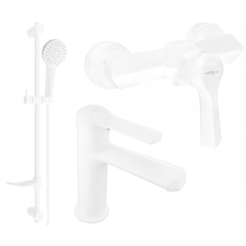Mexen Sabre DF05 ensemble de douche, blanc - 72104DF05-20