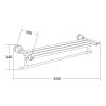 Mexen Estela étagère pour serviettes, Chrome - 7011520-00