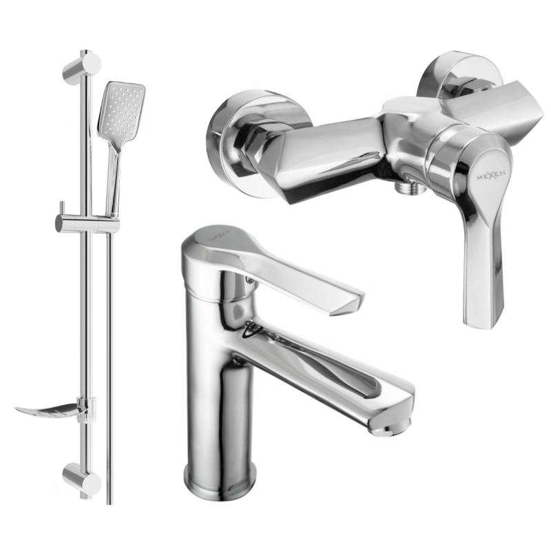Mexen Sabre Ensemble de douche DF62, chrome - 72104DF62-00