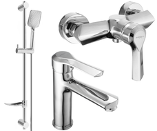 Mexen Sabre DF62 ensemble de douche, chromé - 72104DF62-00