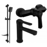 Mexen Sabre DF62 ensemble de douche, noir - 72104DF62-70