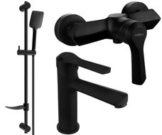 Mexen Sabre DF62 ensemble de douche, noir - 72104DF62-70