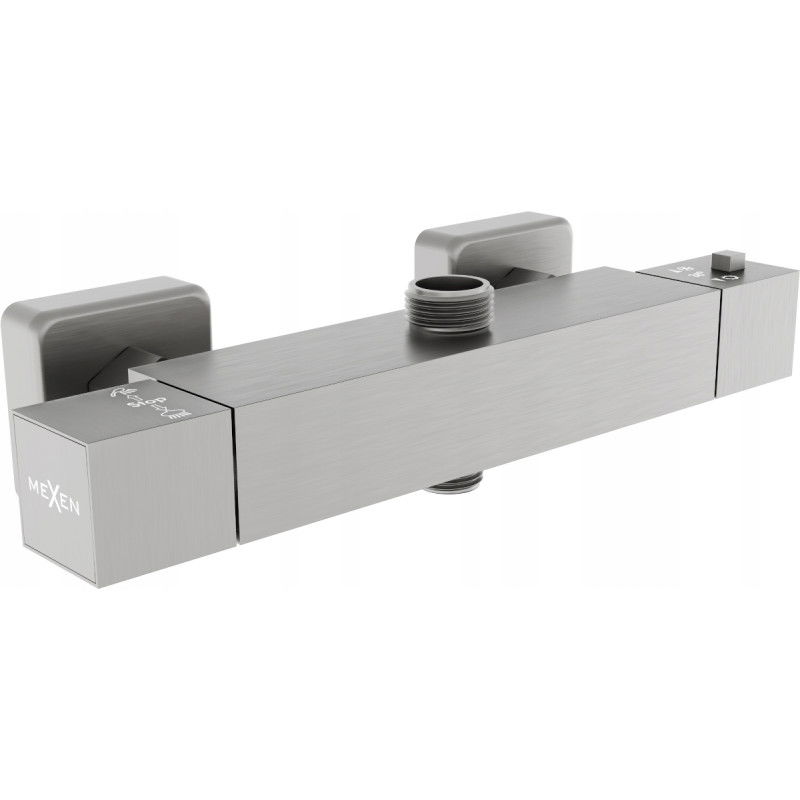 Mexen Cube robinet de douche thermostatique, graphite - 77250-66