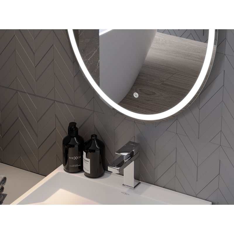Mexen Elz miroir de salle de bain éclairé 50 x 70 cm, LED 6000K, antibuée - 9802-050-070-611-00
