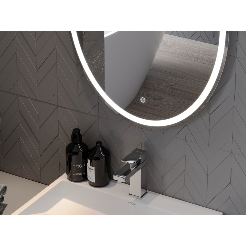 Mexen Elz miroir de salle de bain rétroéclairé 50 x 70 cm, LED 6000K, anti-buée - 9802-050-070-611-00