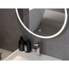 Mexen Gobi miroir de salle de bain éclairé, rond 80 cm, LED 6000K, antibuée - 9801-080-080-611-00