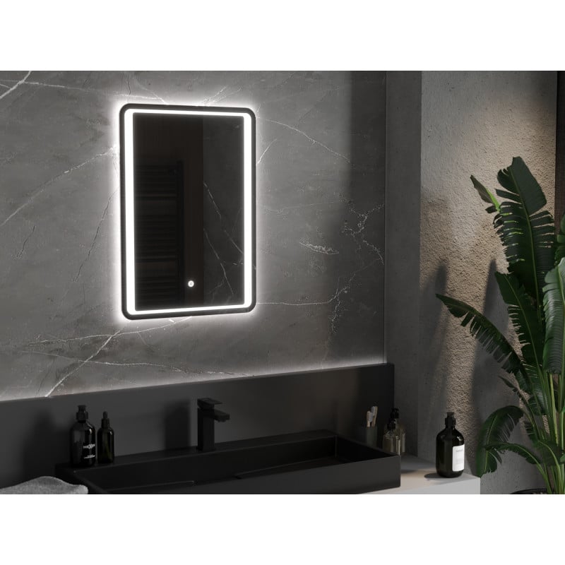 Mexen Zusa miroir de salle de bains éclairé 50 x 70 cm, LED 6000K, antibuée - 9808-050-070-611-00