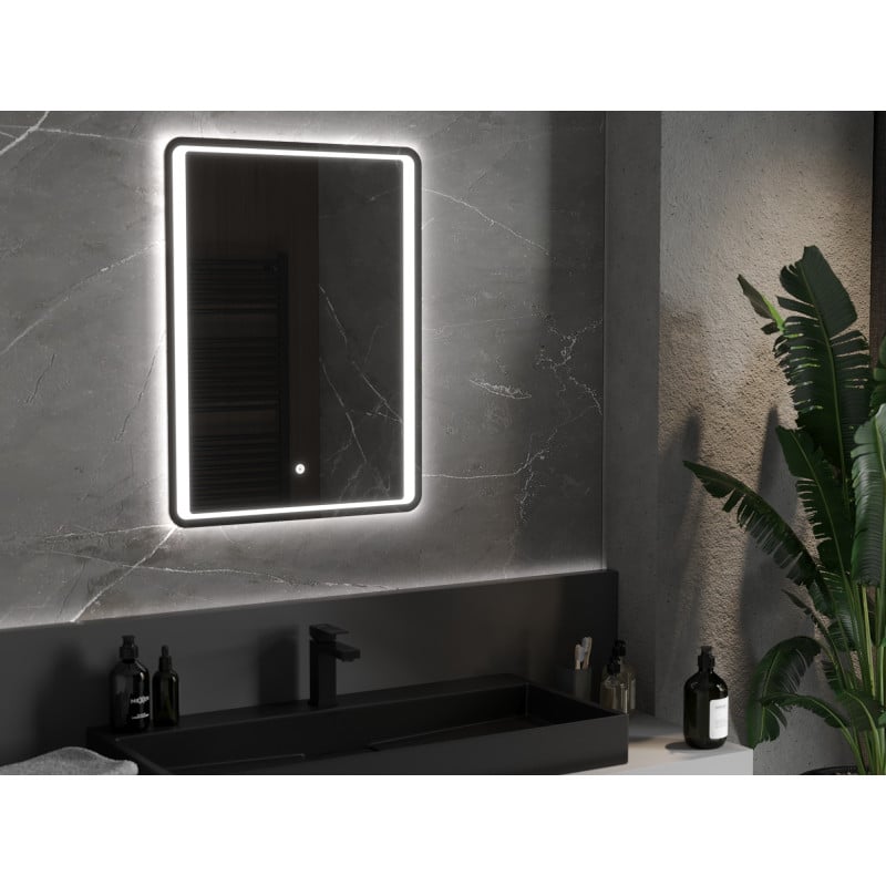 Mexen Zusa miroir de salle de bain éclairé 60 x 80 cm, LED 6000K, anti-buée - 9808-060-080-611-00