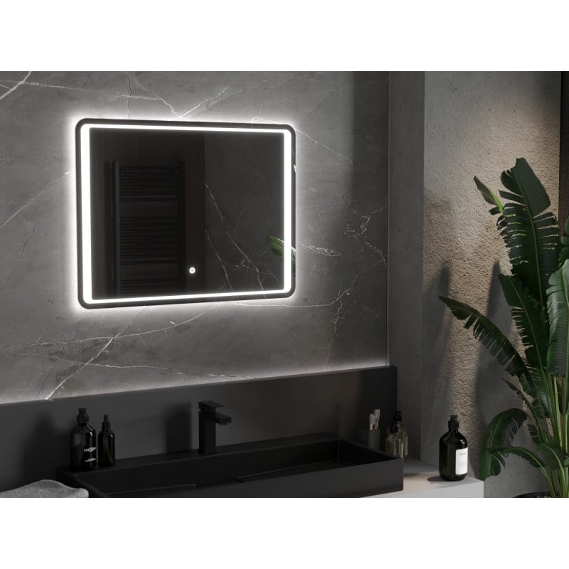Mexen Zusa miroir de salle de bain éclairé 80 x 60 cm, LED 6000K, anti-buée - 9808-080-060-611-00
