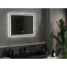 Mexen Zusa miroir de salle de bain rétroéclairé 80 x 60 cm, LED 6000K, anti-buée - 9808-080-060-611-00