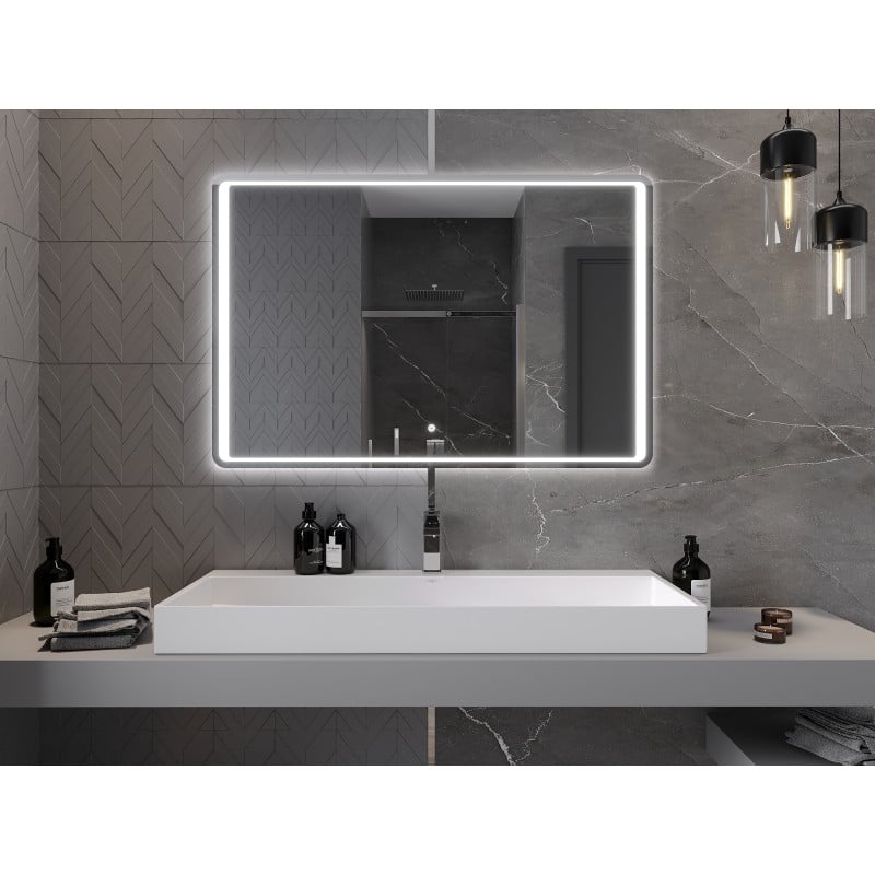 Mexen Zusa miroir de salle de bain rétro-éclairé 120 x 80 cm, LED 6000K, anti-buée - 9808-120-080-611-00