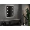 Mexen Ner miroir de salle de bain éclairé 50 x 70 cm, LED 6000K, anti-buée - 9809-050-070-611-00