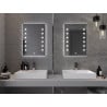 Mexen Ner miroir de salle de bain éclairé 50 x 70 cm, LED 6000K, anti-buée - 9809-050-070-611-00