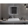 Mexen Ner miroir de salle de bain éclairé 80 x 60 cm, LED 6000K, antibuée - 9809-080-060-611-00