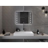 Mexen Ner miroir de salle de bain rétroéclairé 80 x 60 cm, LED 6000K, antibuée - 9809-080-060-611-00