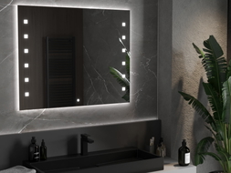 Mexen Ner miroir de salle de bain éclairé 100 x 80 cm, LED 6000K, antibuée - 9809-100-080-611-00