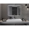 Mexen Ner miroir de salle de bains éclairé 100 x 80 cm, LED 6000K, antibuée - 9809-100-080-611-00
