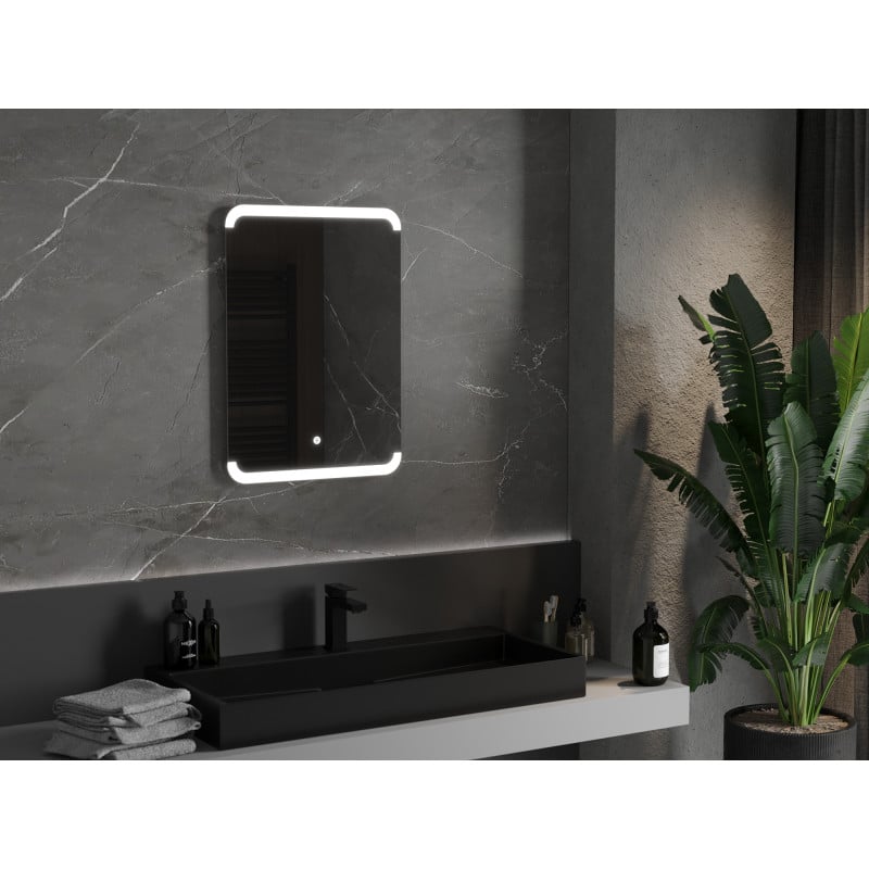 Mexen Nida miroir de salle de bain rétroéclairé 50 x 70 cm, LED 6000K, anti-buée - 9806-050-070-611-00
