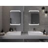 Mexen Nida miroir de salle de bain rétroéclairé 50 x 70 cm, LED 6000K, anti-buée - 9806-050-070-611-00