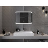 Mexen Nida miroir de salle de bain éclairé 80 x 60 cm, LED 6000K, antibuée - 9806-080-060-611-00