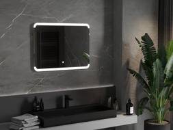 Mexen Nida miroir de salle de bains rétroéclairé 80 x 60 cm, LED 6000K, anti-buée - 9806-080-060-611-00