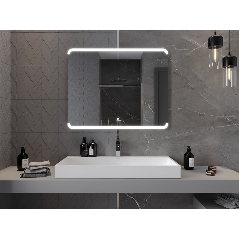 Mexen Nida miroir de salle de bains éclairé 100 x 80 cm, LED 6000K, antibuée - 9806-100-080-611-00