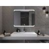 Mexen Nida miroir de salle de bain rétro-éclairé 100 x 80 cm, LED 6000K, antibuée - 9806-100-080-611-00