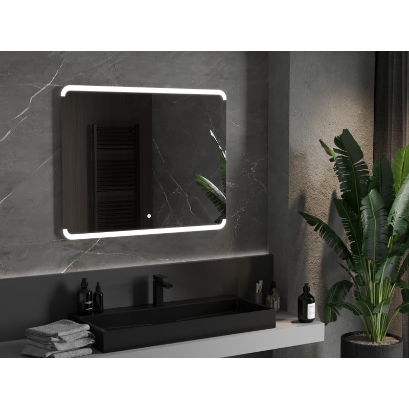 Mexen Nida miroir de salle de bains éclairé 100 x 80 cm, LED 6000K, antibuée - 9806-100-080-611-00