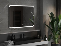 Mexen Nida miroir de salle de bain rétro-éclairé 100 x 80 cm, LED 6000K, antibuée - 9806-100-080-611-00