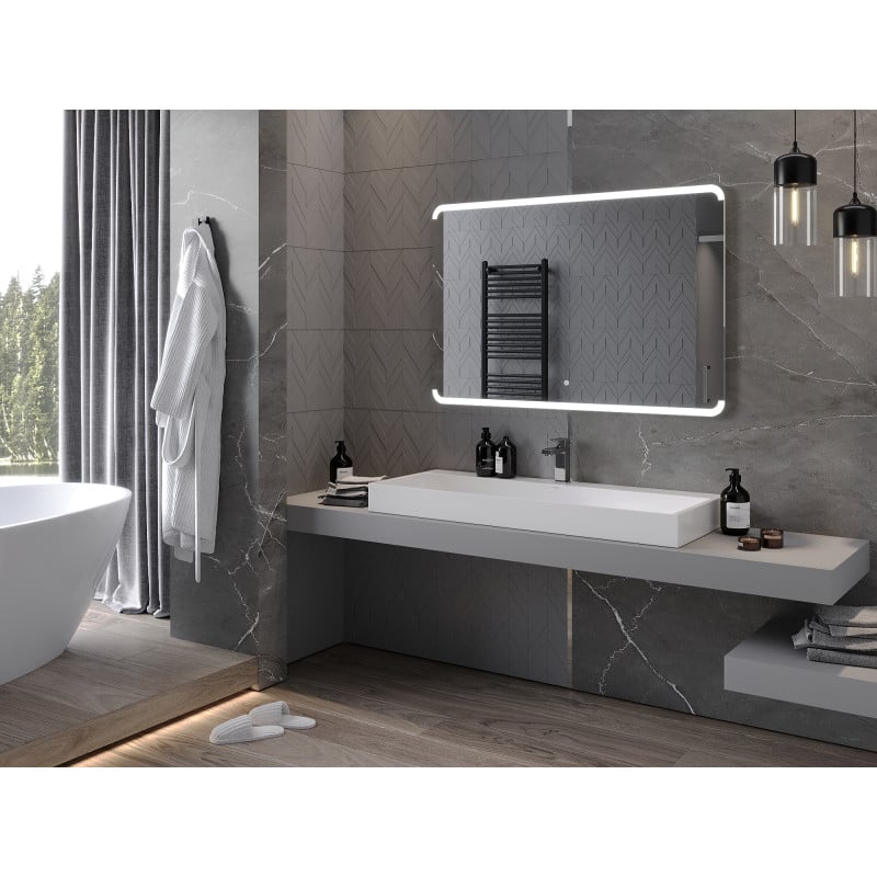 Mexen Nida miroir de salle de bain rétroéclairé 120 x 80 cm, LED 6000K, antibuée - 9806-120-080-611-00