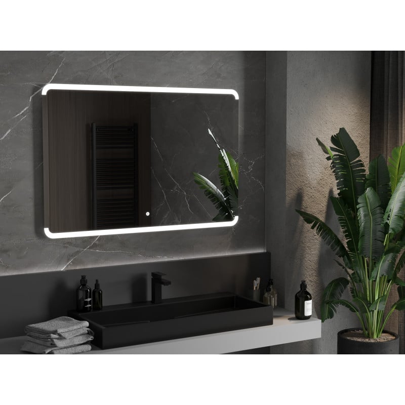 Mexen Nida miroir de salle de bain rétroéclairé 120 x 80 cm, LED 6000K, antibuée - 9806-120-080-611-00
