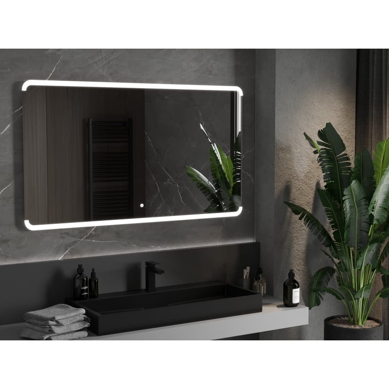 Mexen Nida miroir de salle de bain éclairé 140 x 80 cm, LED 6000K, anti-buée - 9806-140-080-611-00