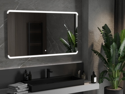 Mexen Nida miroir de salle de bain éclairé 140 x 80 cm, LED 6000K, anti-buée - 9806-140-080-611-00