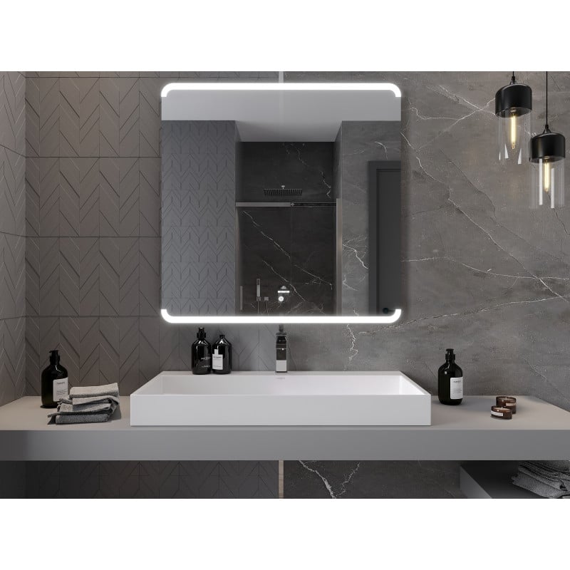 Mexen Nida miroir de salle de bain éclairé 100 x 100 cm, LED 6000K, anti-buée - 9806-100-100-611-00