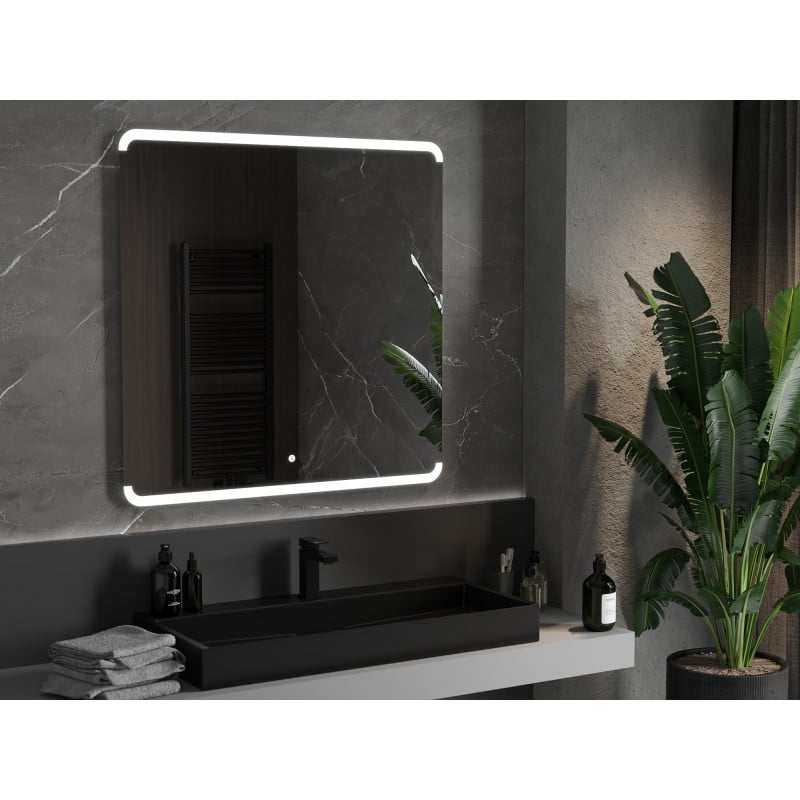 Mexen Nida miroir de salle de bain éclairé 100 x 100 cm, LED 6000K, anti-buée - 9806-100-100-611-00