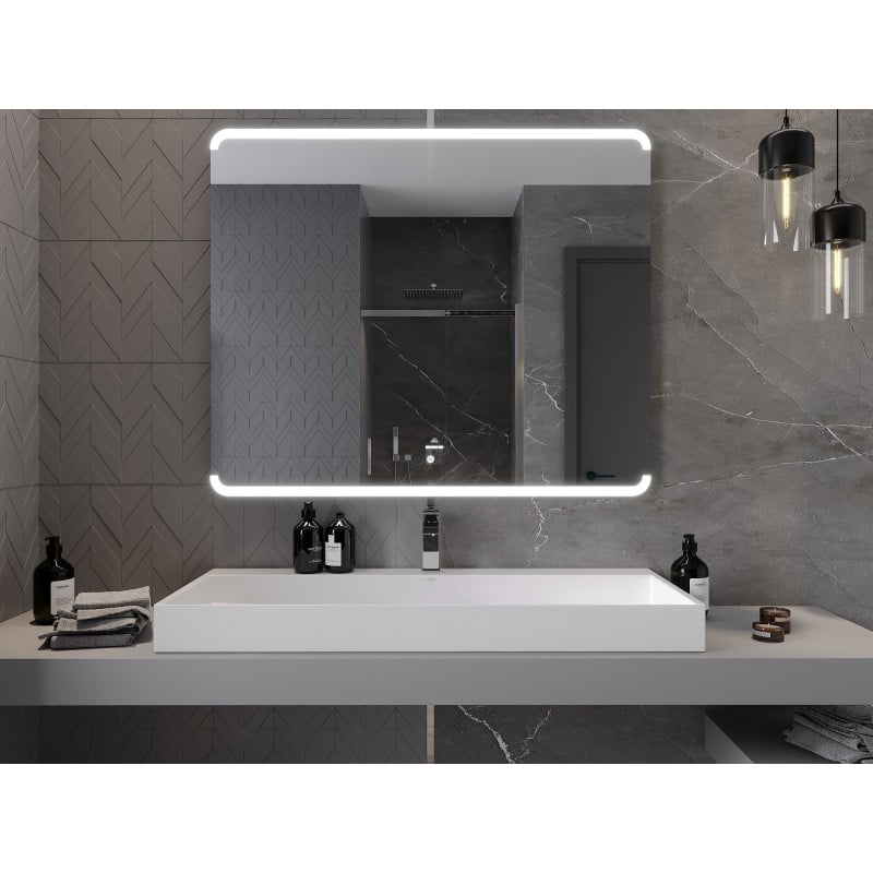 Mexen Nida miroir de salle de bains éclairé 120 x 100 cm, LED 6000K, anti-buée - 9806-120-100-611-00