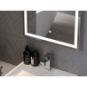 Mexen Onyx miroir de salle de bain rétroéclairé avec miroir cosmétique 60 x 80 cm, LED 6000K, antibuée - 9813-060-080-611-00
