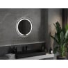 Mexen Rose miroir de salle de bains éclairé, rond 60 cm, LED 6000K, anti-buée - 9810-060-060-611-00
