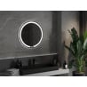 Mexen Rose miroir de salle de bain rétroéclairé, rond 70 cm, LED 6000K, antibuée - 9810-070-070-611-00