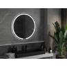 Mexen Rose miroir de salle de bain éclairé, rond 90 cm, LED 6000K, antibuée - 9810-090-090-611-00