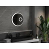 Mexen Ella miroir de salle de bain éclairé avec miroir cosmétique, rond 60 cm, LED 6000K, anti-buée - 9811-060-060-611-00