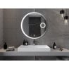 Mexen Ella miroir de salle de bains éclairé avec miroir cosmétique, rond 90 cm, LED 6000K, anti-buée - 9811-090-090-611-00