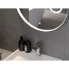 Mexen Ella miroir de salle de bain rétroéclairé avec miroir cosmétique, rond 100 cm, LED 6000K, antibuée
