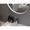 Mexen Ella miroir de salle de bains éclairé avec miroir cosmétique, rond 100 cm, LED 6000K, anti-buée - 9811-100-100-611-00