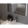 Mexen Erma miroir de salle de bain éclairé 60 x 80 cm, LED 6000K, anti-buée, cadre noir - 9814-060-080-611-70
