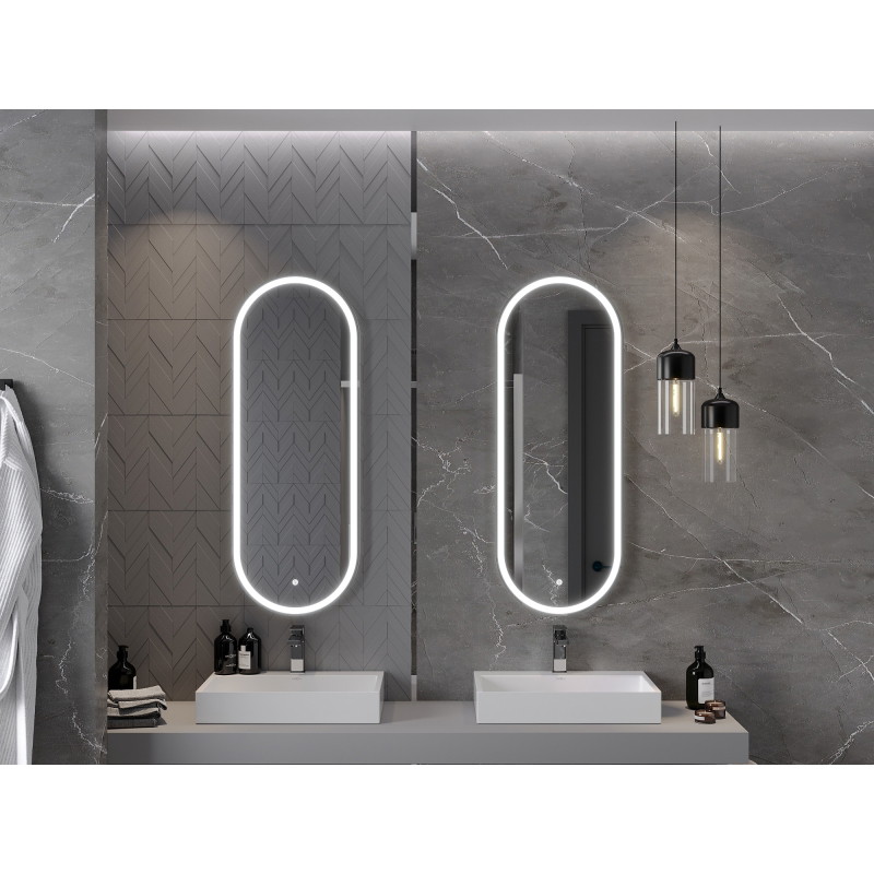 Mexen Bono miroir de salle de bain éclairé 45 x 120 cm, LED 6000K, anti-vapeur - 9816-045-120-611-00