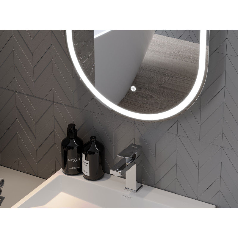 Mexen Bono miroir de salle de bain éclairé 55 x 155 cm, LED 6000K, antibuée - 9816-055-155-611-00