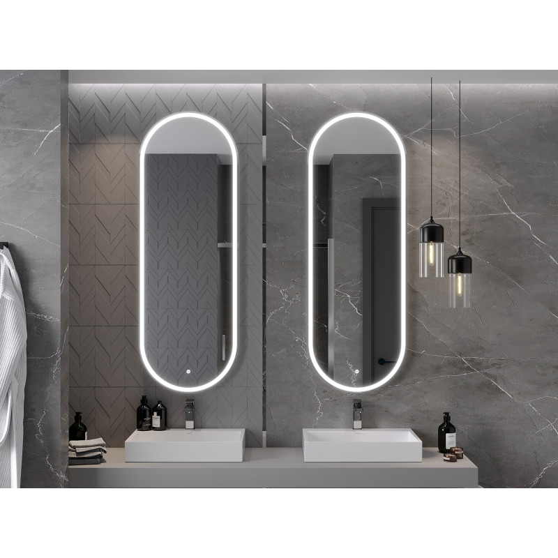 Mexen Bono miroir de salle de bain éclairé 55 x 155 cm, LED 6000K, antibuée - 9816-055-155-611-00